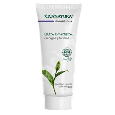 Masca Antiacneica cu Argila si Tea Tree Viva Natura 75ml