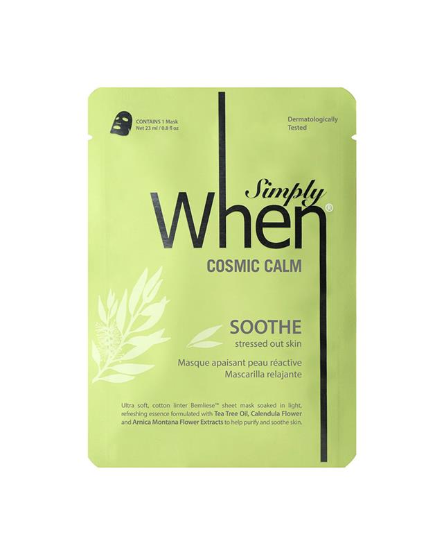 Masca Coreana Faciala Calmanta si Purifianta pentru Ten Sensibil Cosmic Calm 23 mililitri When