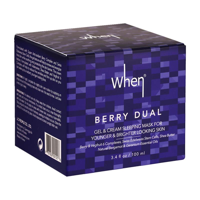 Masca Coreana Gel si Crema Regeneranta pentru Noapte 100 mililitri When