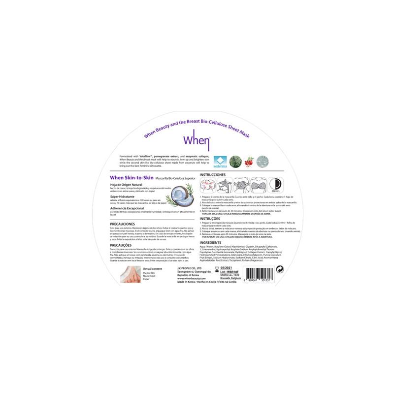 Masca Coreana Nutritiva din Bioceluloza pentru Fermitatea Sanilor 30 mililitri When