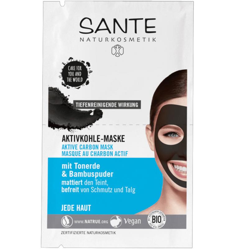 Masca cu Carbon Activ Bio 2x4 mililitri Sante