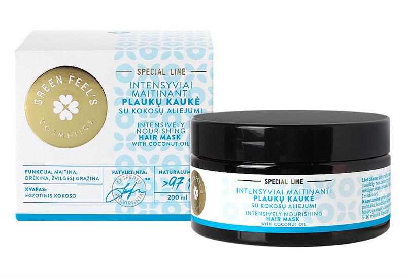 Masca de Par Intens Hranitoare cu Ulei de Cocos 200 mililitri Green Feel's