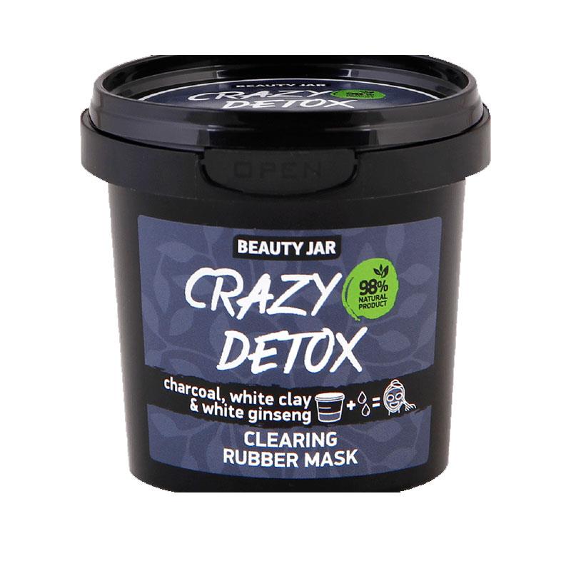 Masca Faciala Alginata Detoxifianta cu Carbune si Argila Alba Crazy Detox 20 grame Beauty Jar