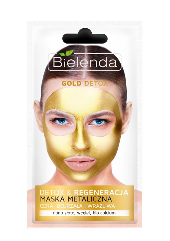 Masca Metalica Detoxifianta pentru Ten Matur si Sensibil Bielenda 8gr