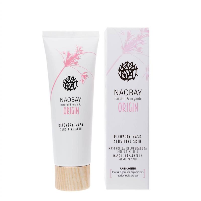 Masca Regeneranta si Anti Roseata cu Extract de Orez si Violete pentru Tenul Sensibil Origin 75 mililitri Naobay