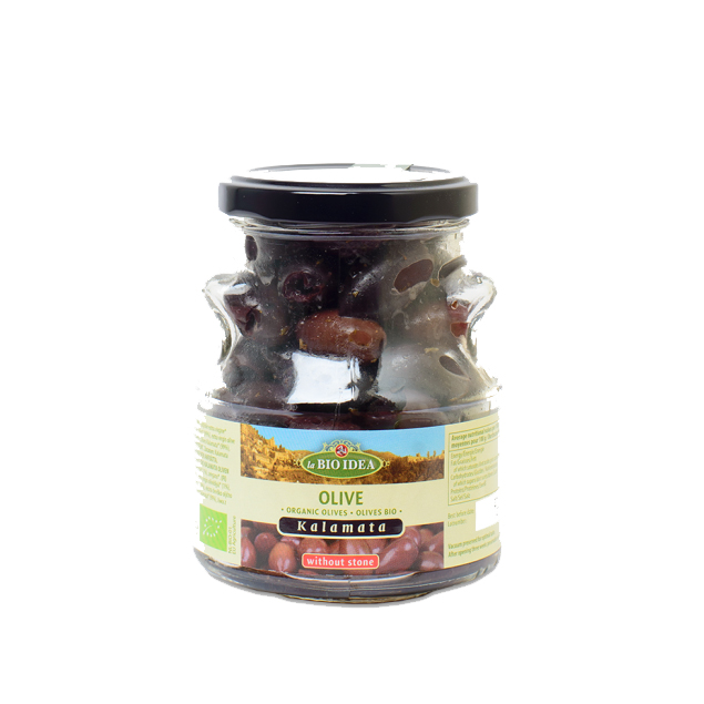 Masline Negre fara Samburi in Ulei de Masline Extravirgin Eco Idea 180gr