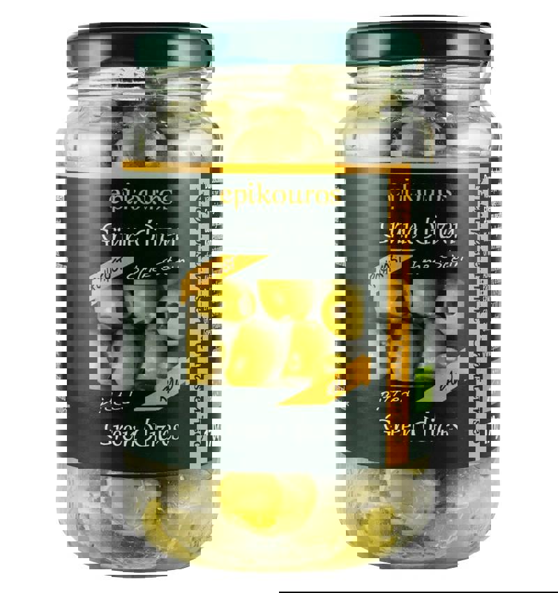 Masline Verzi Bio Crude fara Samburi 170 grame Epikouros