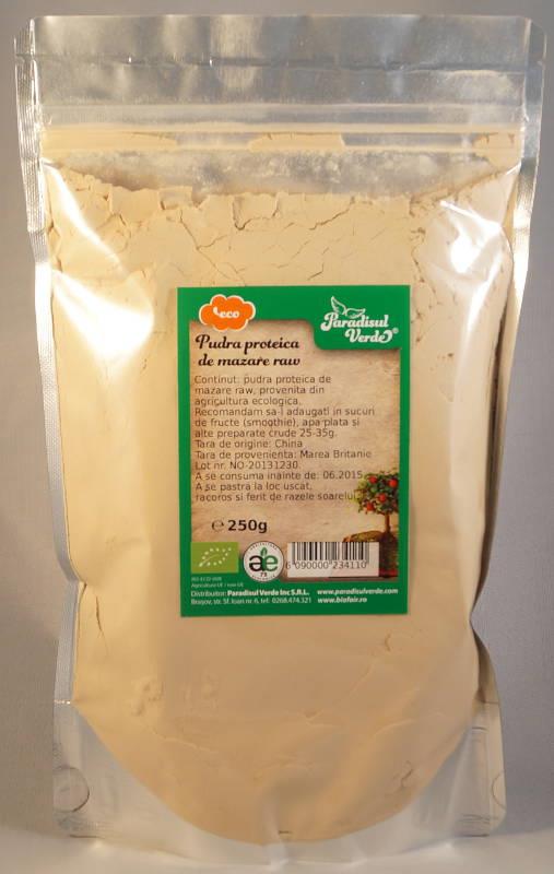 Mazare Pudra Proteica Bio Raw Paradisul Verde 250gr
