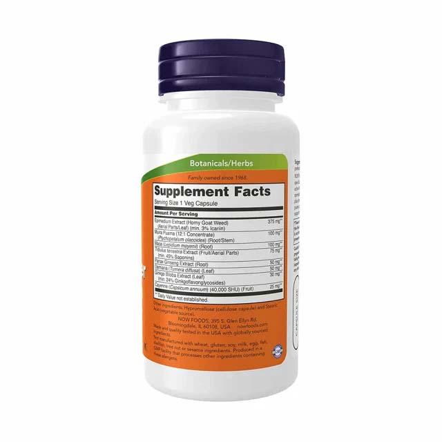 Men's Virility Power 60 capsule Now Foods