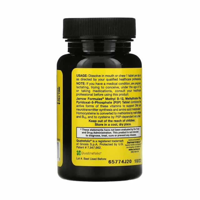 Methyl B-12 1000 micrograme & Methyl Folate 100 drajeuri Jarrow Formulas