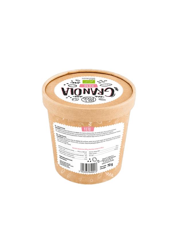 Mic Dejun Keto Granola Bio 70 grame Diet Food