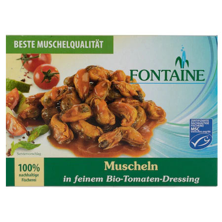 Midii in Dressing de Rosii Bio 110gr Fontain