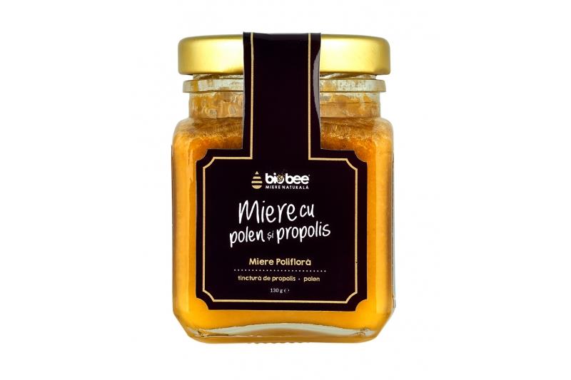 Miere cu Polen si Propolis 130 grame BioBee