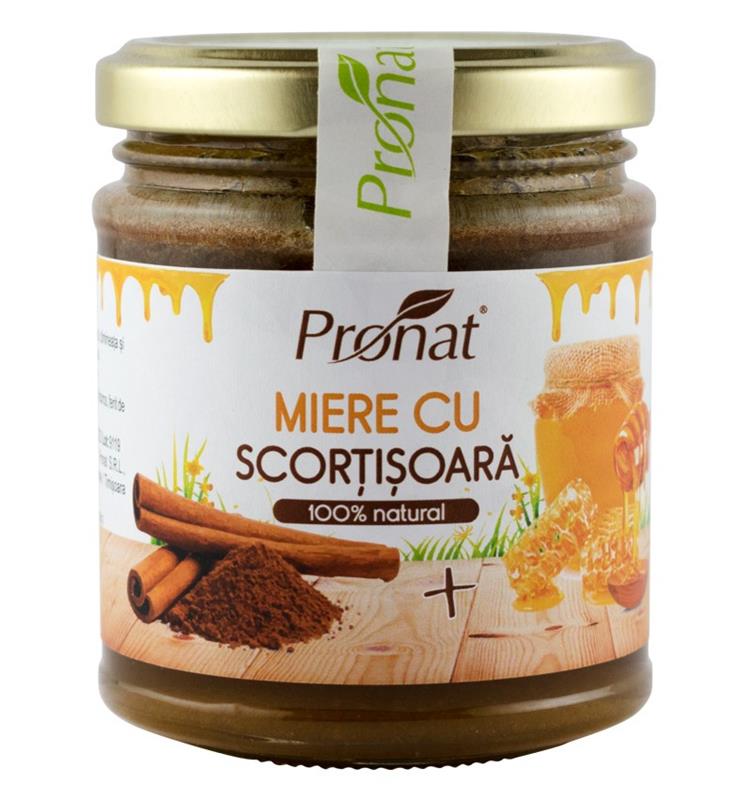 Miere cu Scortisoara 220gr Pronat