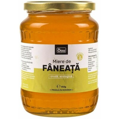 Miere de Faneata Cruda Bio 950gr Obio