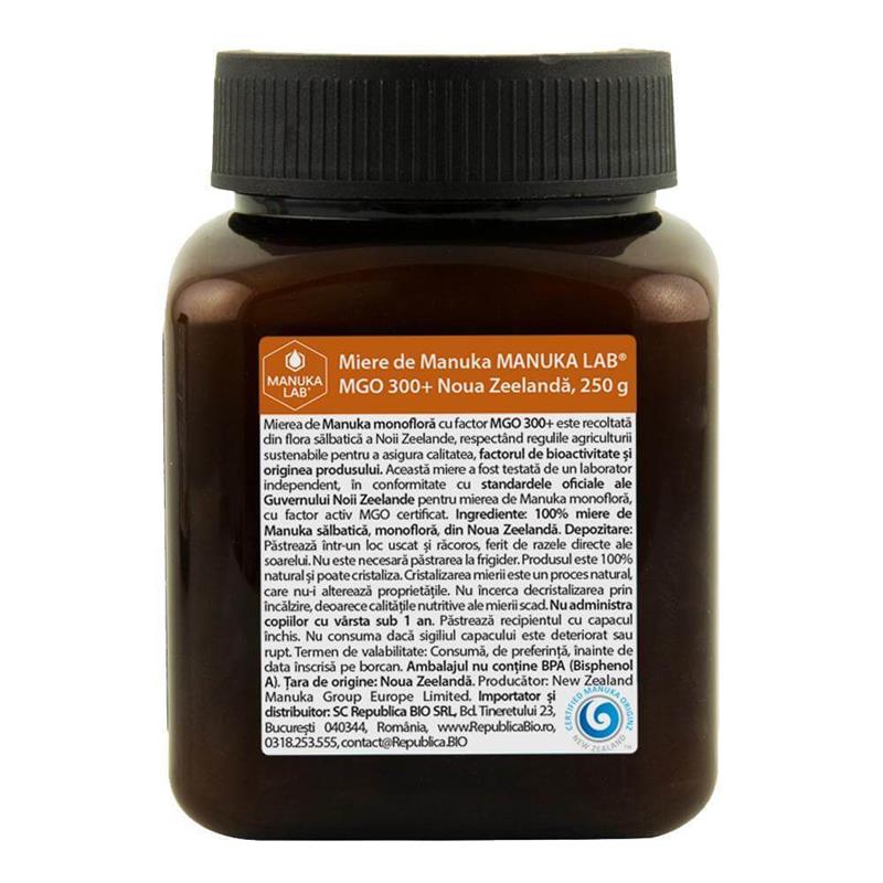 Miere de Manuka Lab Naturala MGO 300+ 250gr New Zealand
