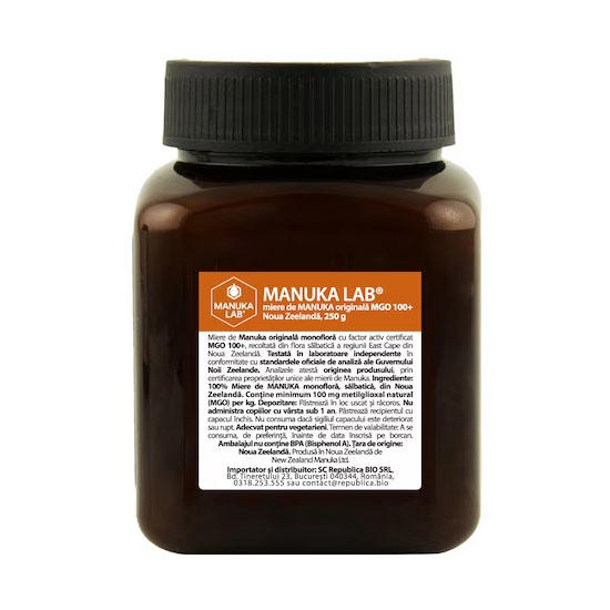 Miere de Manuka Manuka Lab MGO 100+ 250 grame New Zeelanda