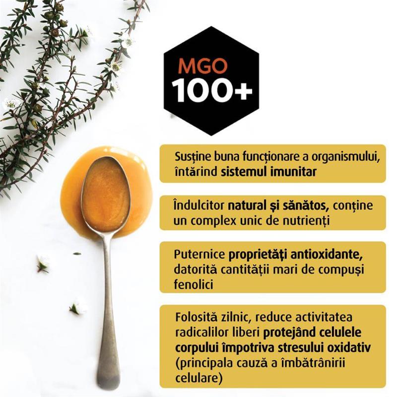 Miere de Manuka Melora MGO 100+ 250 grame New Zealand