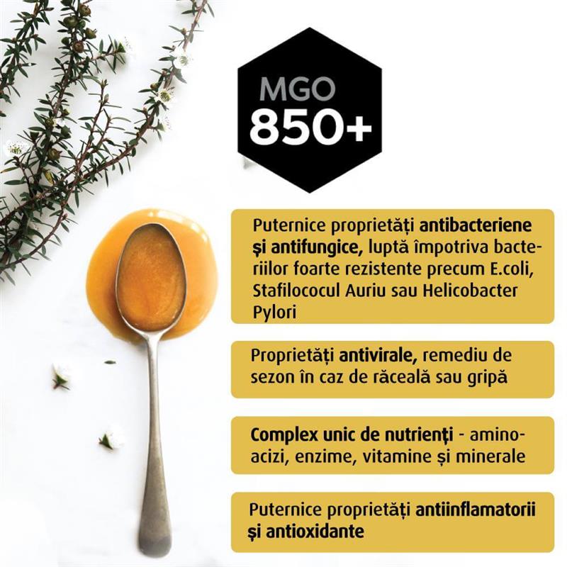 Miere de Manuka Melora MGO 850+ 250gr New Zealand