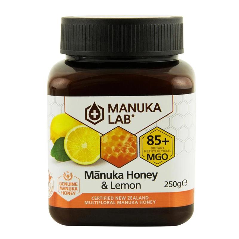 Miere de Manuka Poliflora Naturala cu Lamaie MGO 85+ 250gr New Zealand