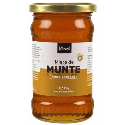 Miere de Munte Cruda Bio 430gr Obio