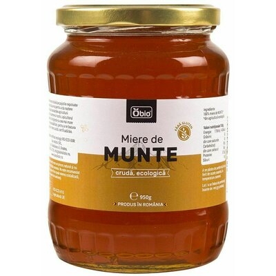 Miere de Munte Cruda Bio 950gr Obio