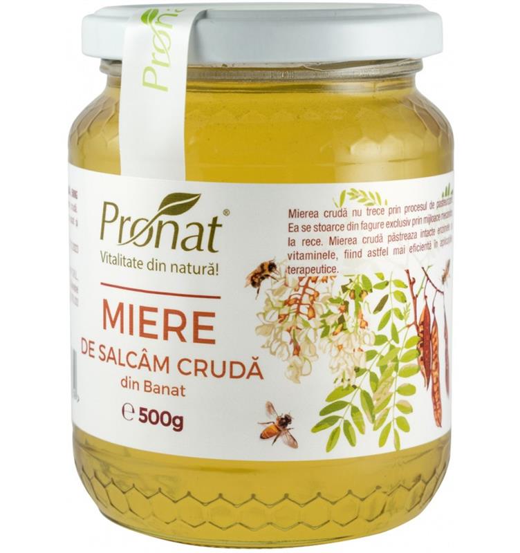Miere de Salcam Cruda 500 grame Pronat