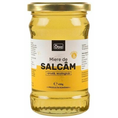 Miere de Salcam Cruda Bio 430gr Obio