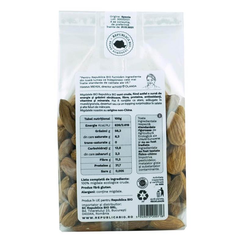 Migdale Fara Gluten Bio 200 grame Republica Bio