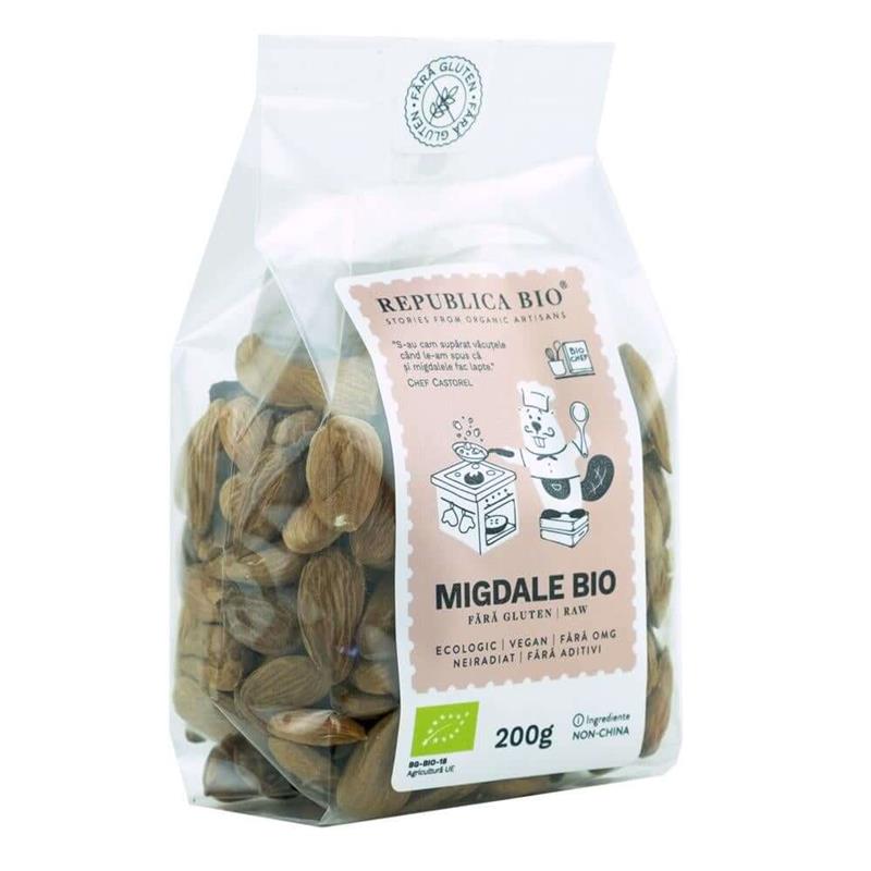 Migdale Fara Gluten Bio 200 grame Republica Bio