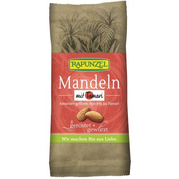 Migdale Prajite cu Tamari Bio 60gr Rapunzel