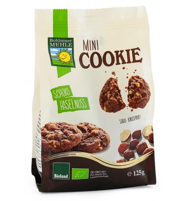 Mini Fursecuri Ecologice cu Ciocolata si Alune Bohlsener Pronat 125gr