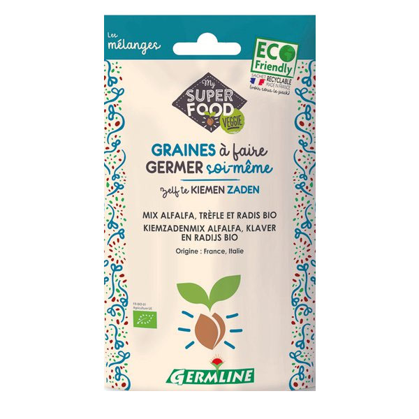 Mix Alfalfa, Trifoi, Ridiche pentru Germinat Bio Germline 150gr