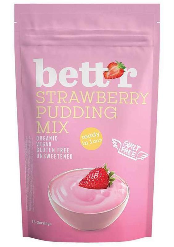 Mix de Budinca cu Capsuni Bio 150 grame Bett'r