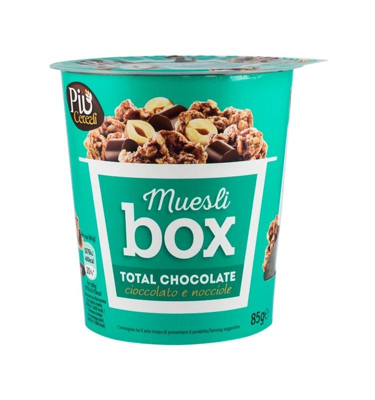 Mix de Cereale Crocante cu Ciocolata Alune si Ciocolata cu Lapte Pronat 85gr