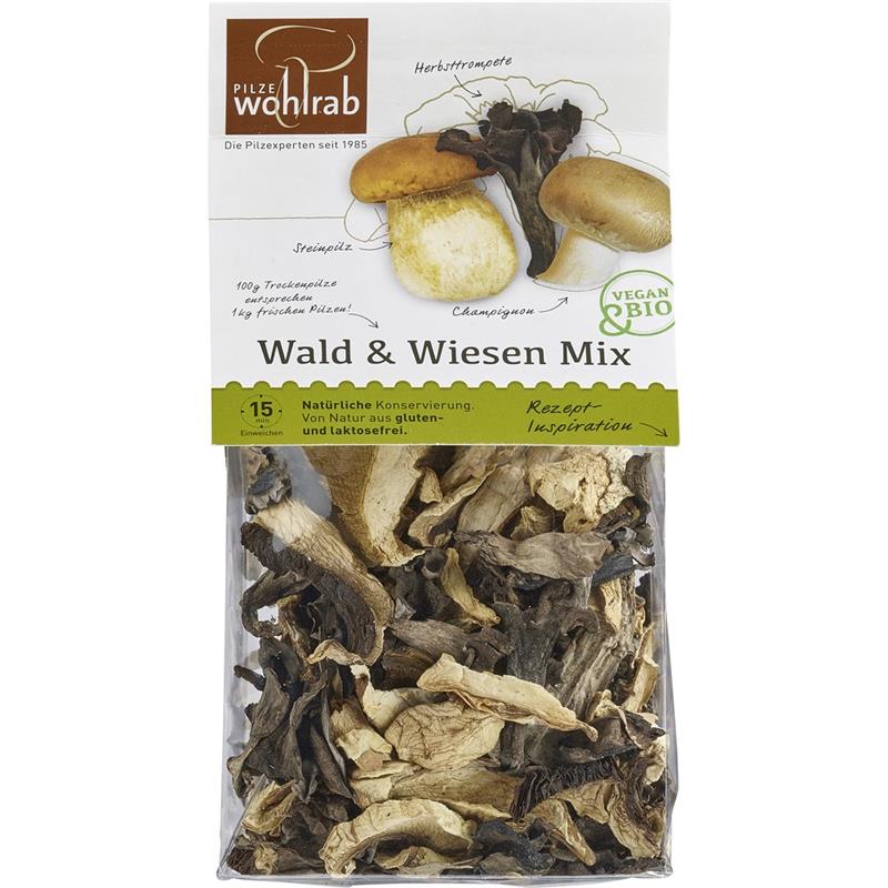 Mix de Ciuperci Salbatice Deshidratate Bio 30gr Wohlrab