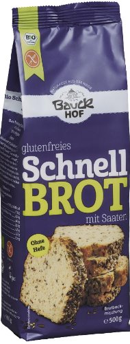 Mix de Faina Bio pentru Paine Rapida cu Seminte Fara Gluten Bauck Hof 500gr