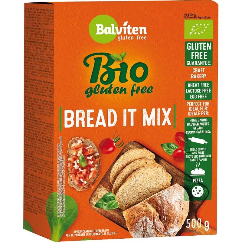 Mix de Faina pentru Paine Fara Gluten Bio 500 grame Balviten