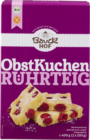 Mix de Faina pentru Prajituri cu Fructe Fara Gluten Bio 400gr Bauck Hof