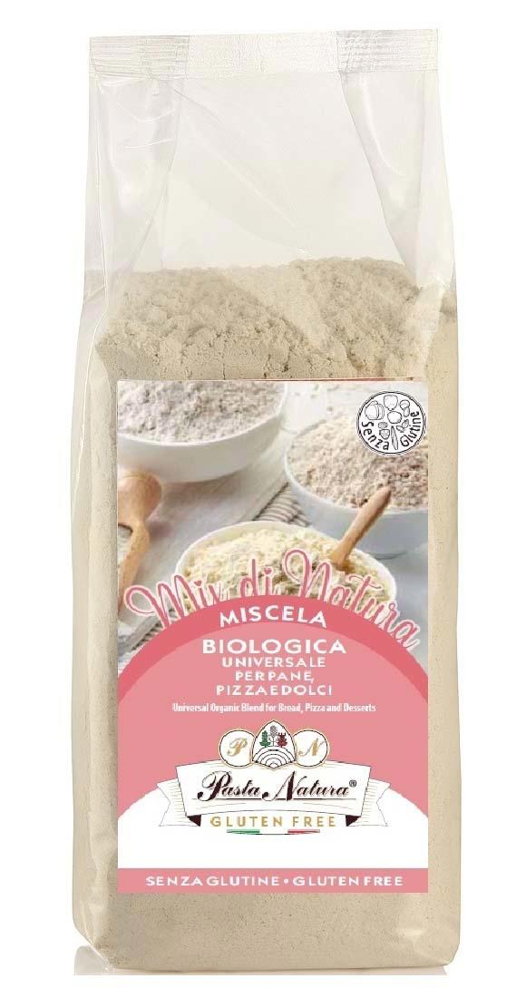 Mix de Fainuri Fara Gluten pentru Paine Pizza Deserturi Fara Drojdie Eco 250 grame Pasta Natura