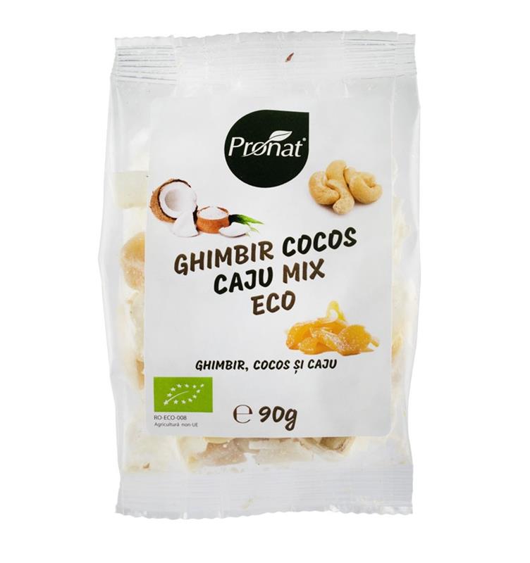 Mix de Ghimbir, Cocos si Caju Bio 90gr Pronat