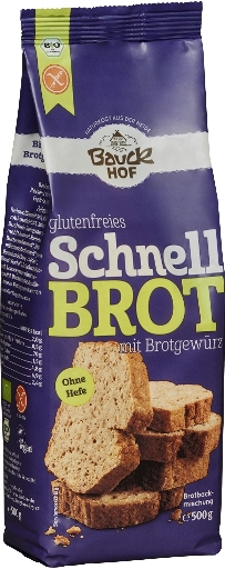Mix de Paine Bio Rapida cu Condimente Fara Gluten Bauch Hof 500gr