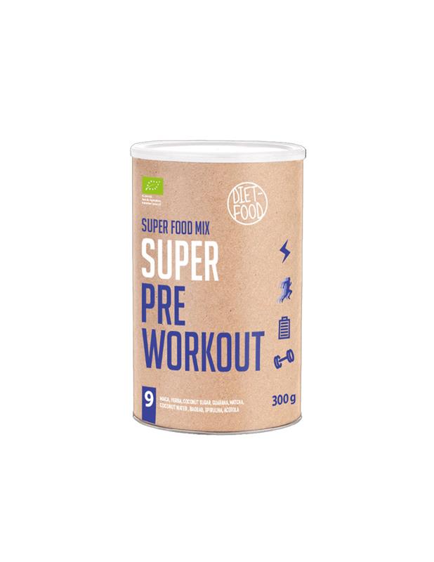 Mix de Pulbere Organica pentru Pre-Antrenament Bio 300gr Diet Food