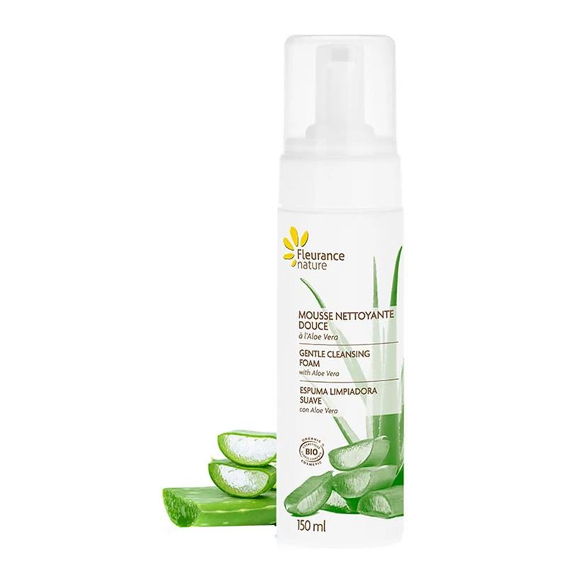 Mousse de Curatare Delicat cu Aloe Vera Bio 150 mililitri Fleurance Nature