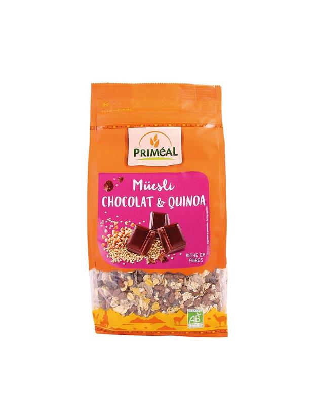 Muesli Bio Quinoa si Ciocolata Primeal 350gr