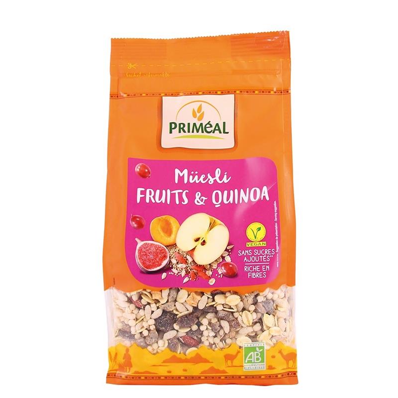 Muesli Bio Quinoa si Fructe Primeal 350gr