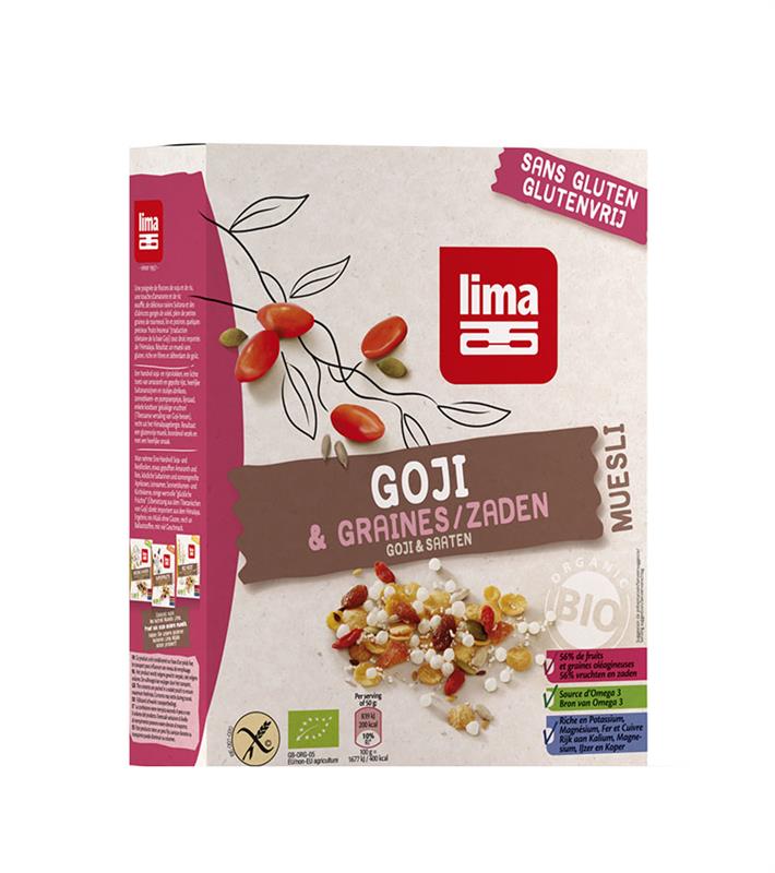 Muesli cu Goji Fara Gluten Bio 250 grame Lima