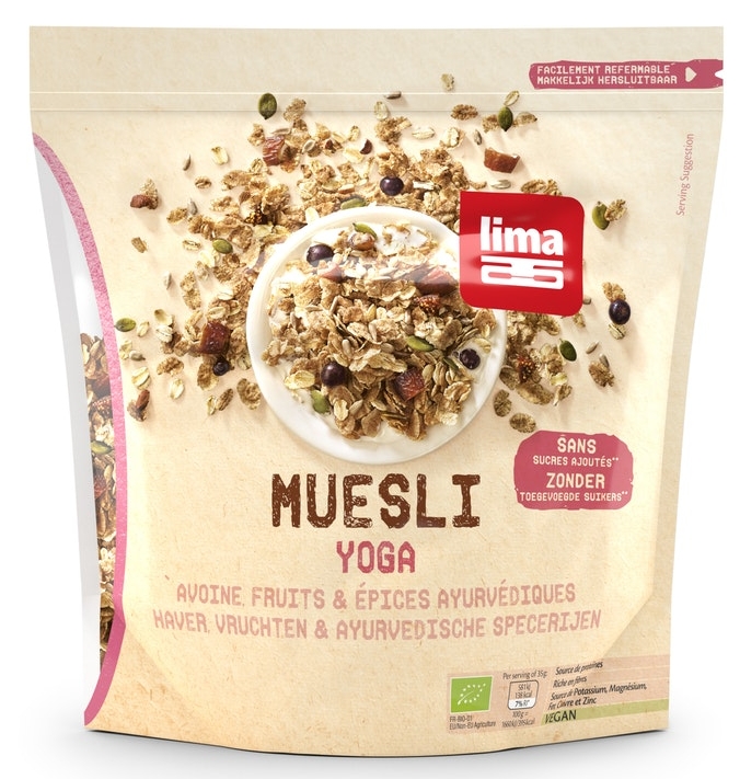 Muesli Yoga cu Ovaz, Fructe si Condimente Ayurvedice Bio 400gr Lima