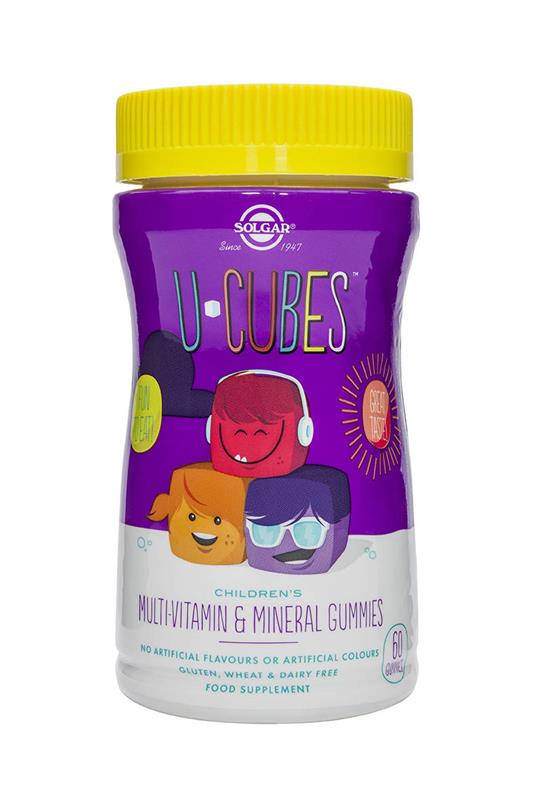 Multivitamine si Minerale pentru Copii U-Cubes 60 jeleuri Solgar