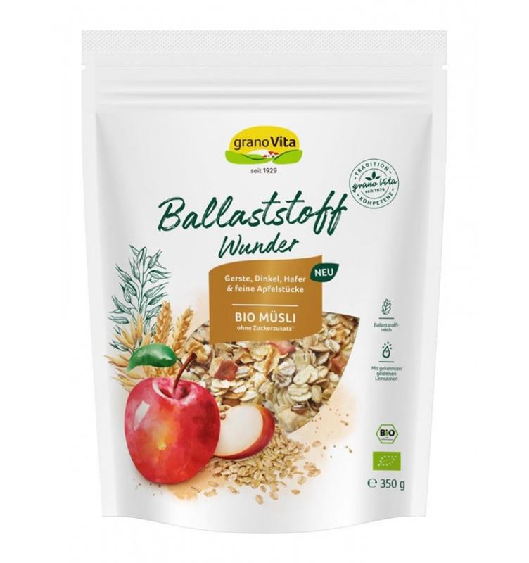 Musli Ballaststoff Wunder Bio 350gr GranoVita